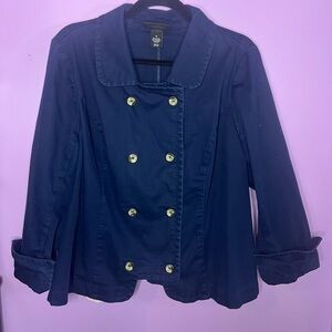 Lane Bryant Navy Jean Jacket